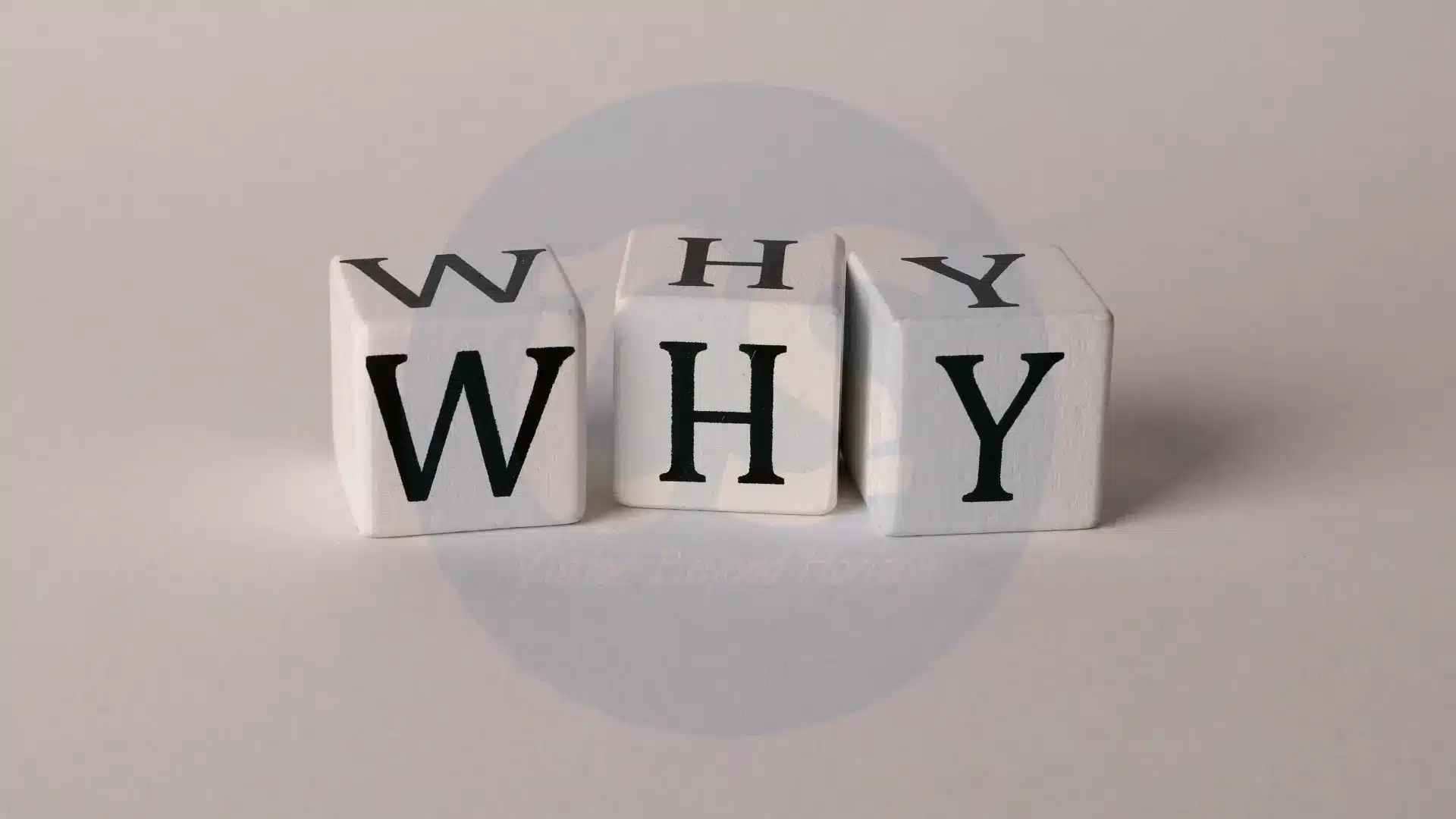 "why" written on a white background